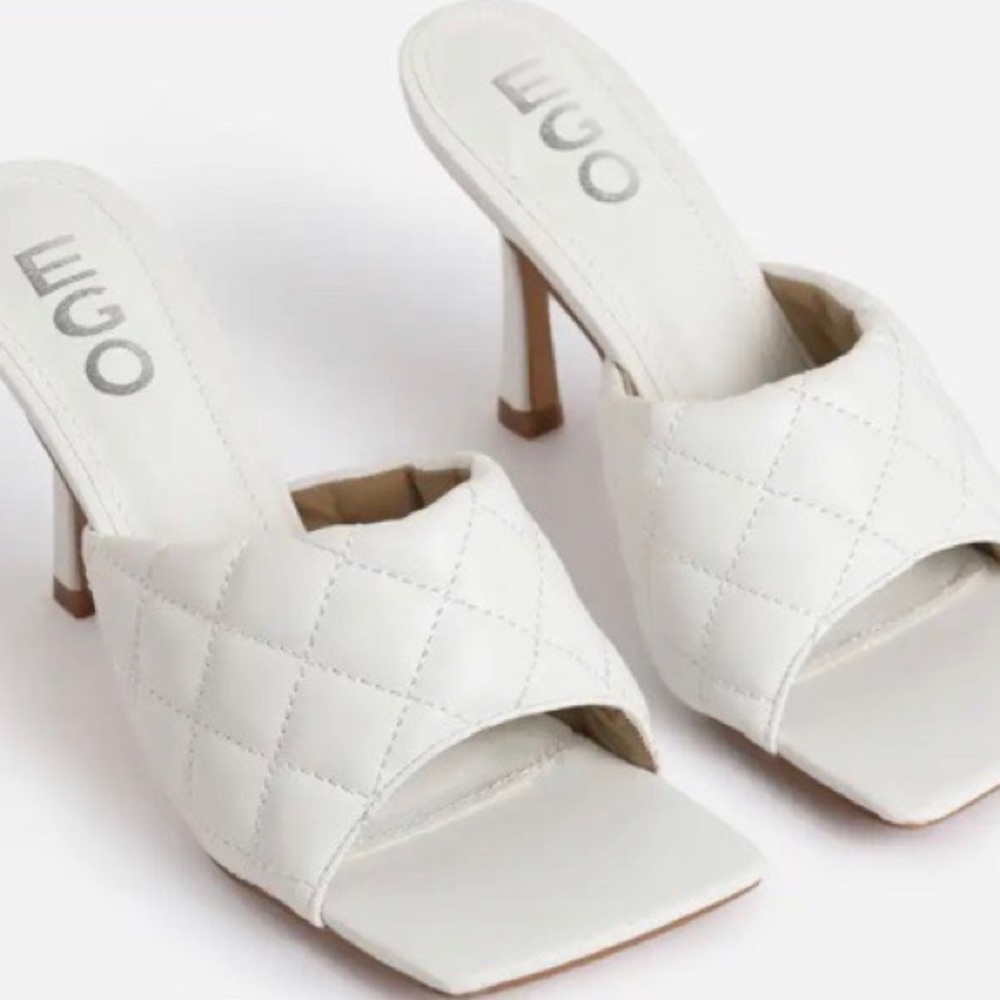 Never worn EGO white high heels